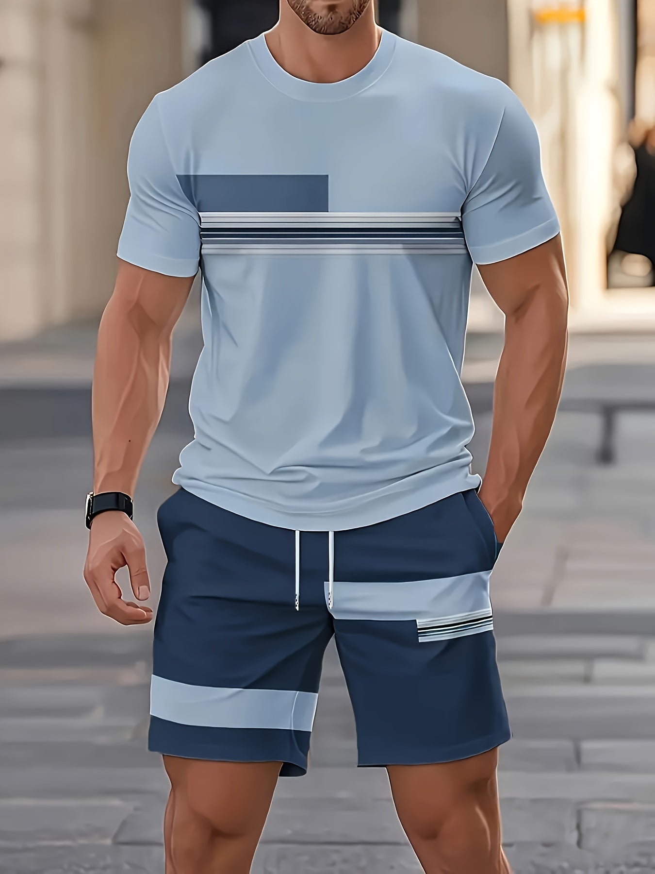 PRINTED OUTFIT SET FOR MEN