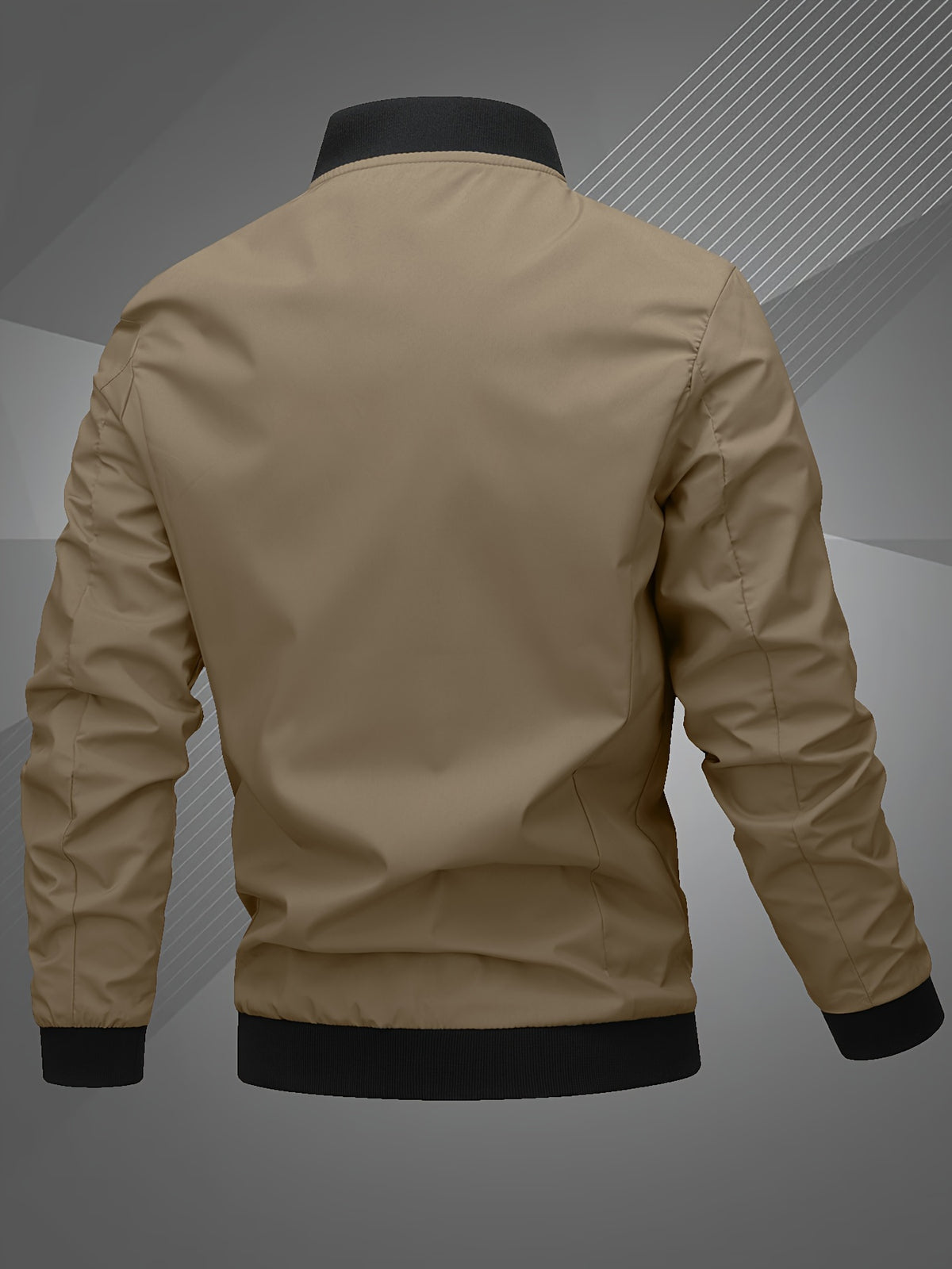 EMBROIDERED BASEBALL JACKET FOR MEN