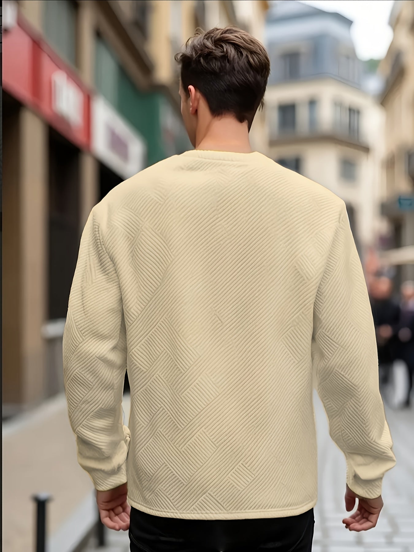 JACQUARD SWEATSHIRT FOR MEN