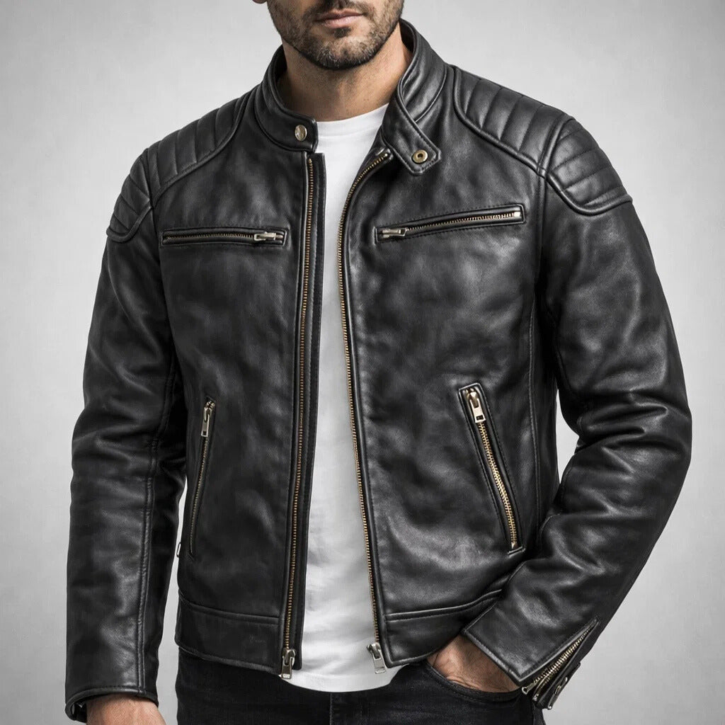 RUGGED MOTO JACKET FOR MEN