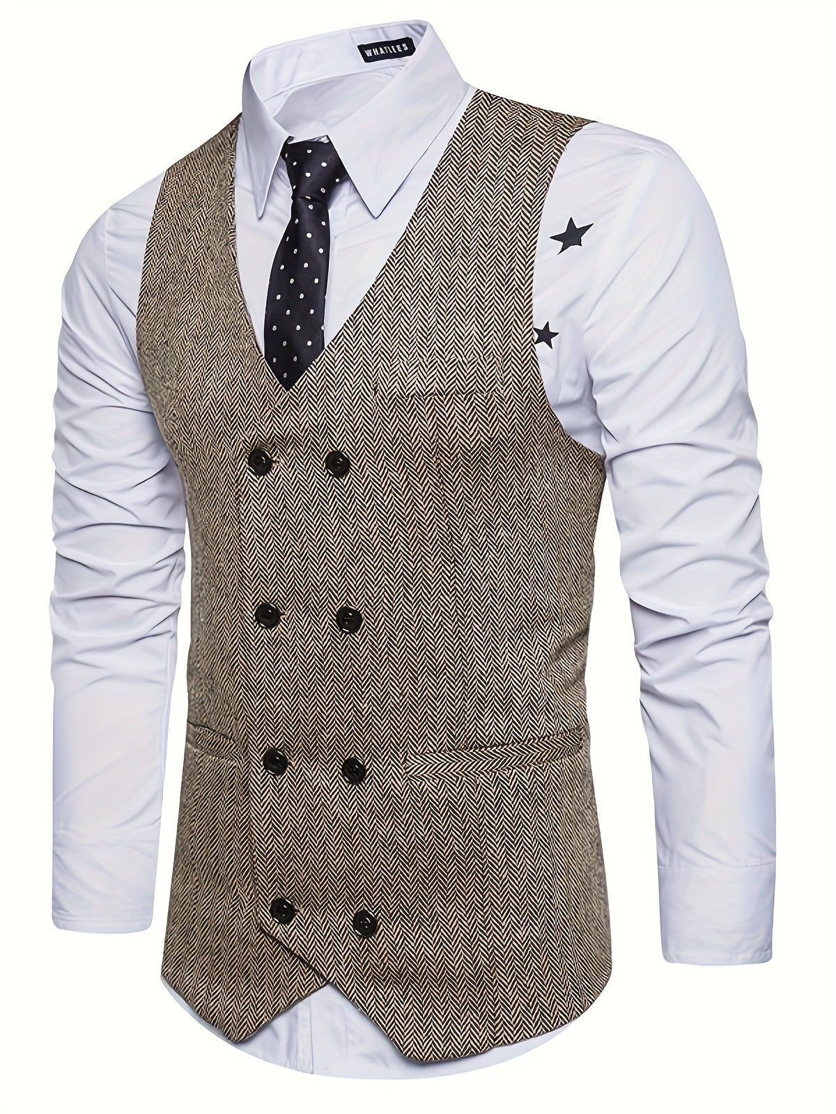 V-NECK WAISTCOAT FOR MEN