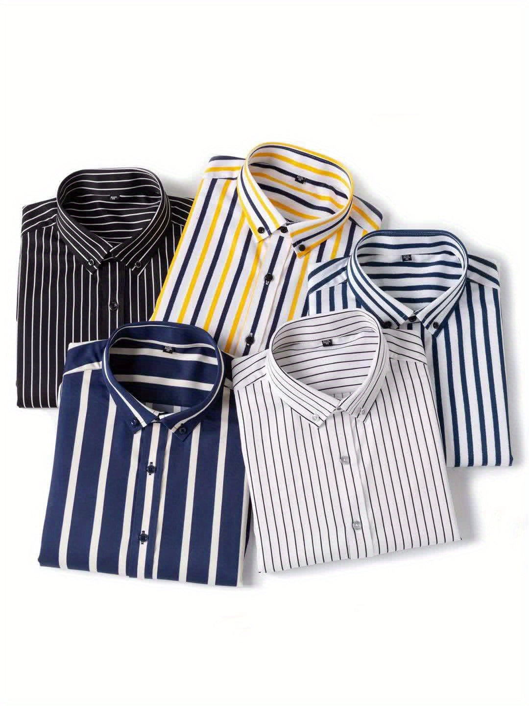 STRIPED SLIM SHIRT FOR MEN