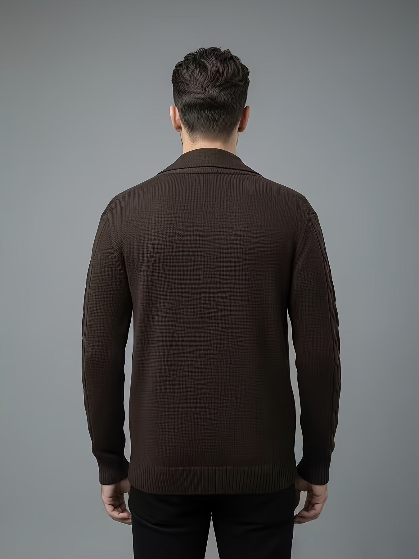 RIBBED KNIT SWEATER FOR MEN