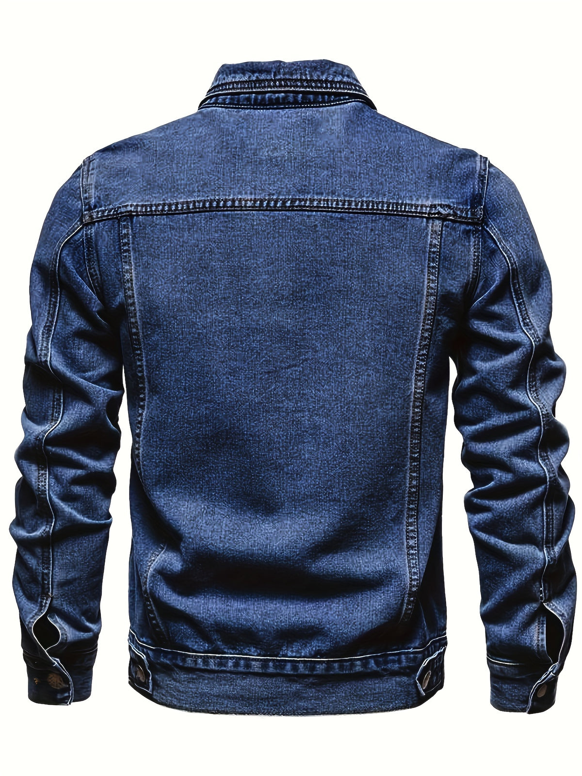 LAPEL DENIM JACKET FOR MEN