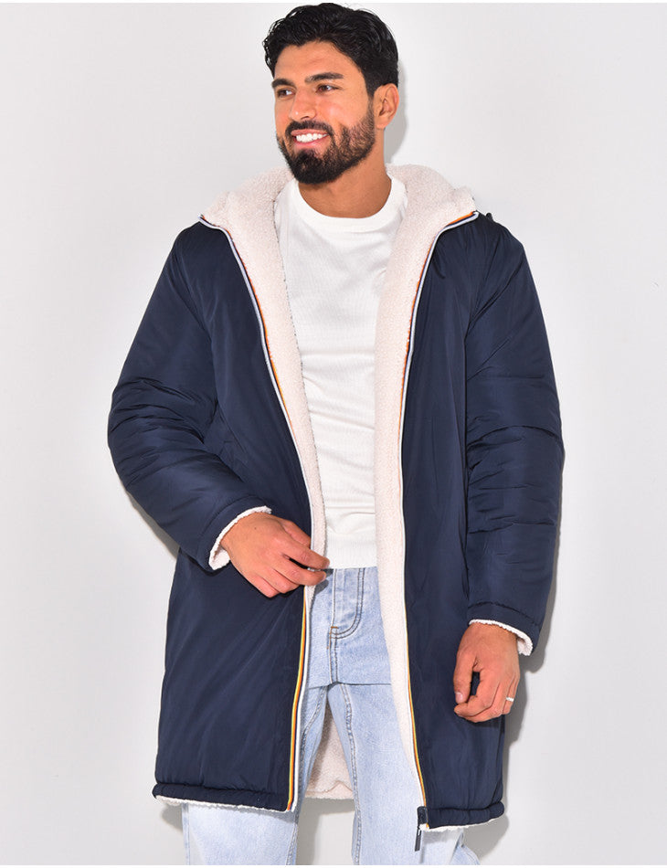 WENTWORTH LONDON | LONG WARM REVERSIBLE COAT FOR MEN