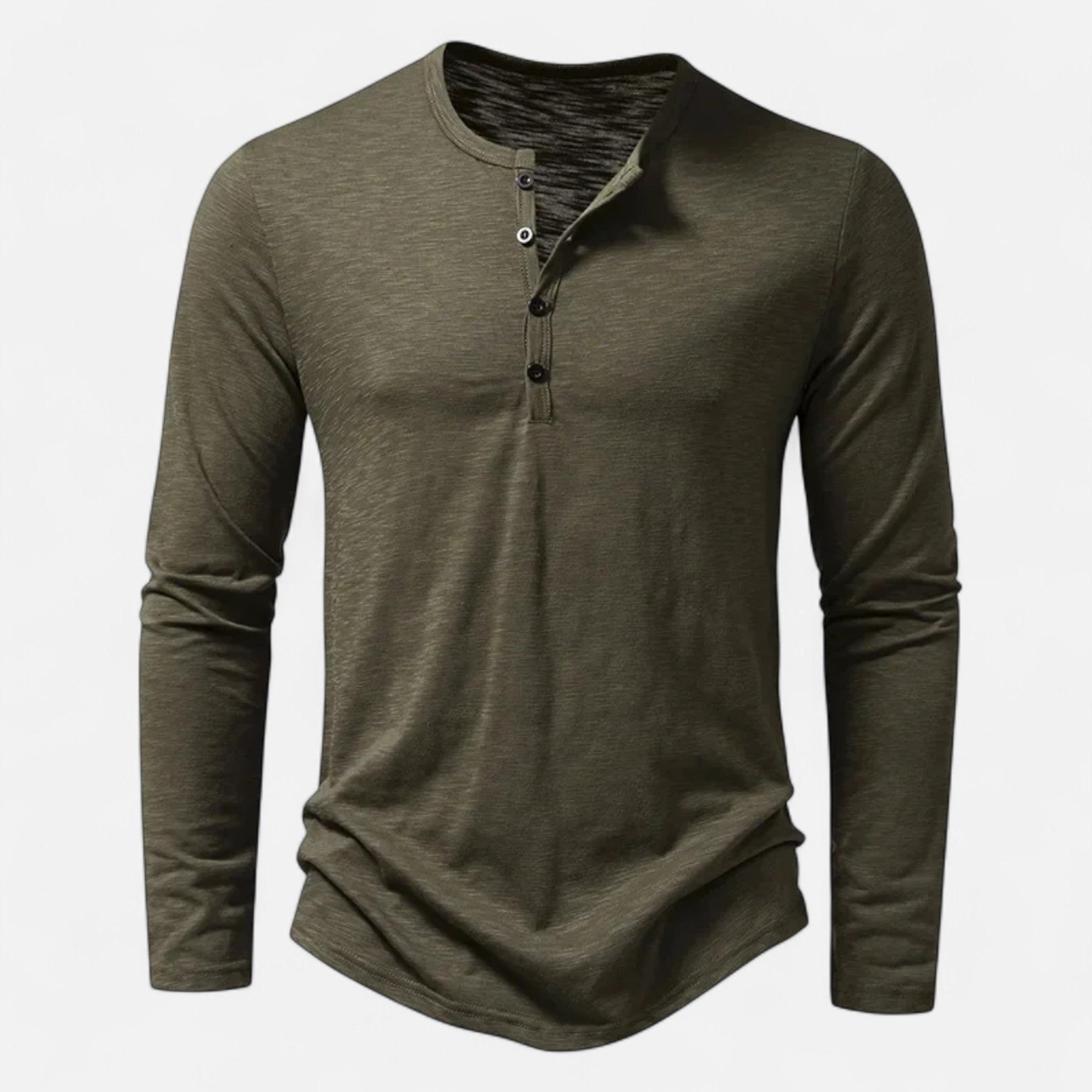 SLIM FIT HENLEY SHIRT FOR MEN