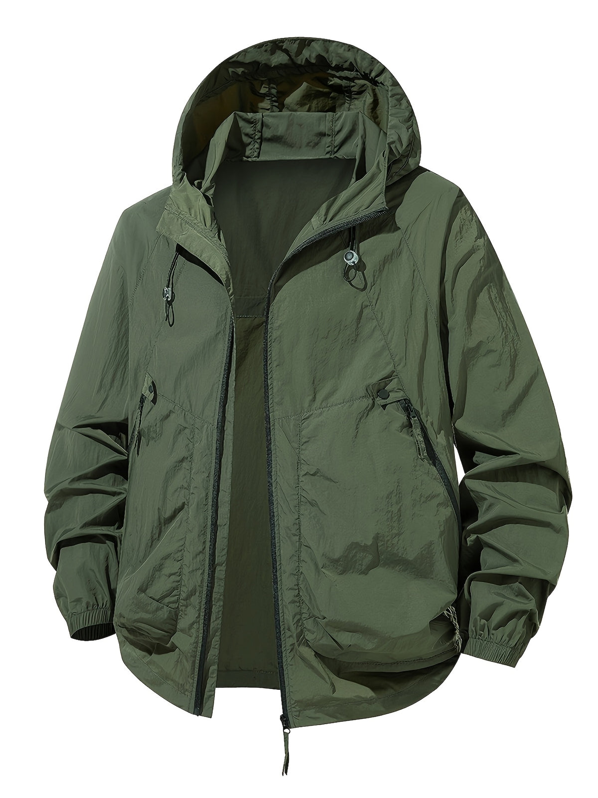 LOOSE FIT HOODED JACKET FOR MEN