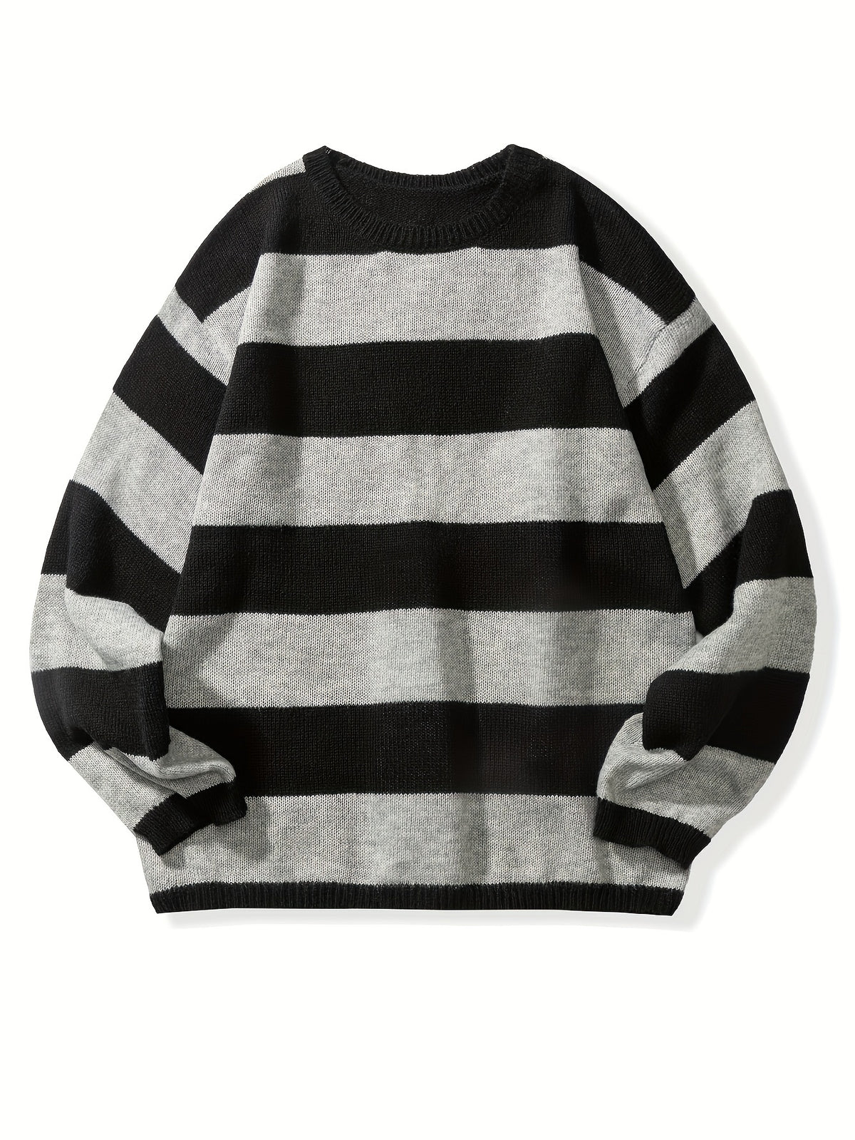 STRIPED KNIT PULLOVER FOR MEN