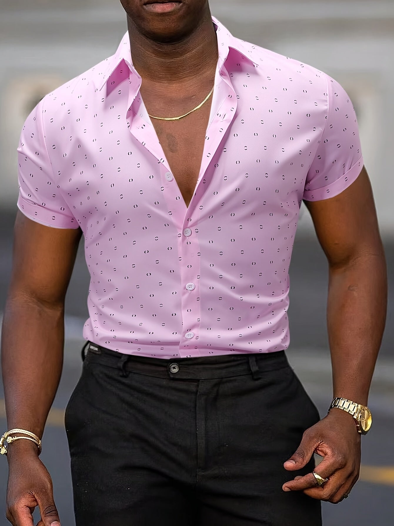PRINTED BUTTON SHIRT FOR MEN