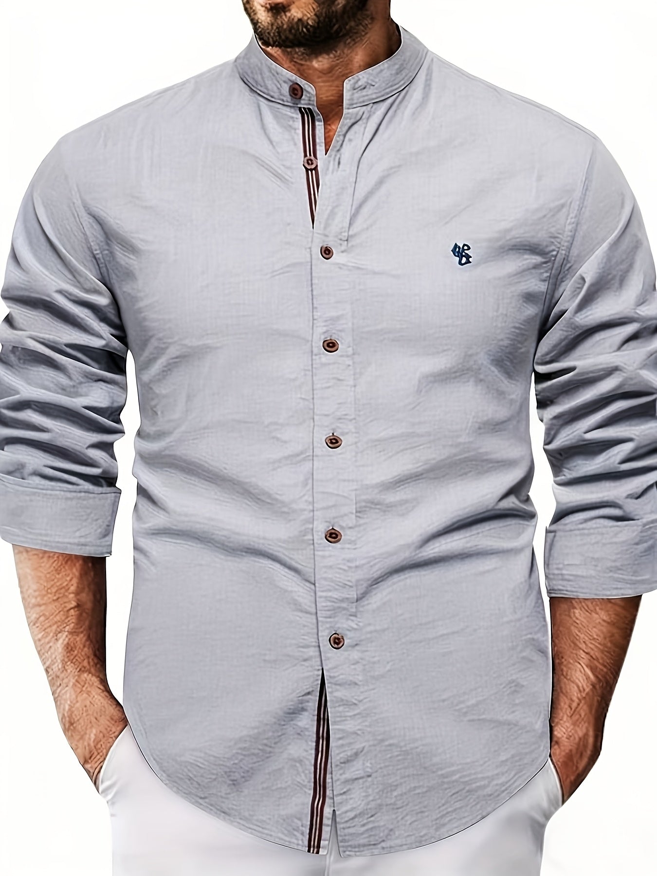 COTTON BUTTON SHIRT FOR MEN