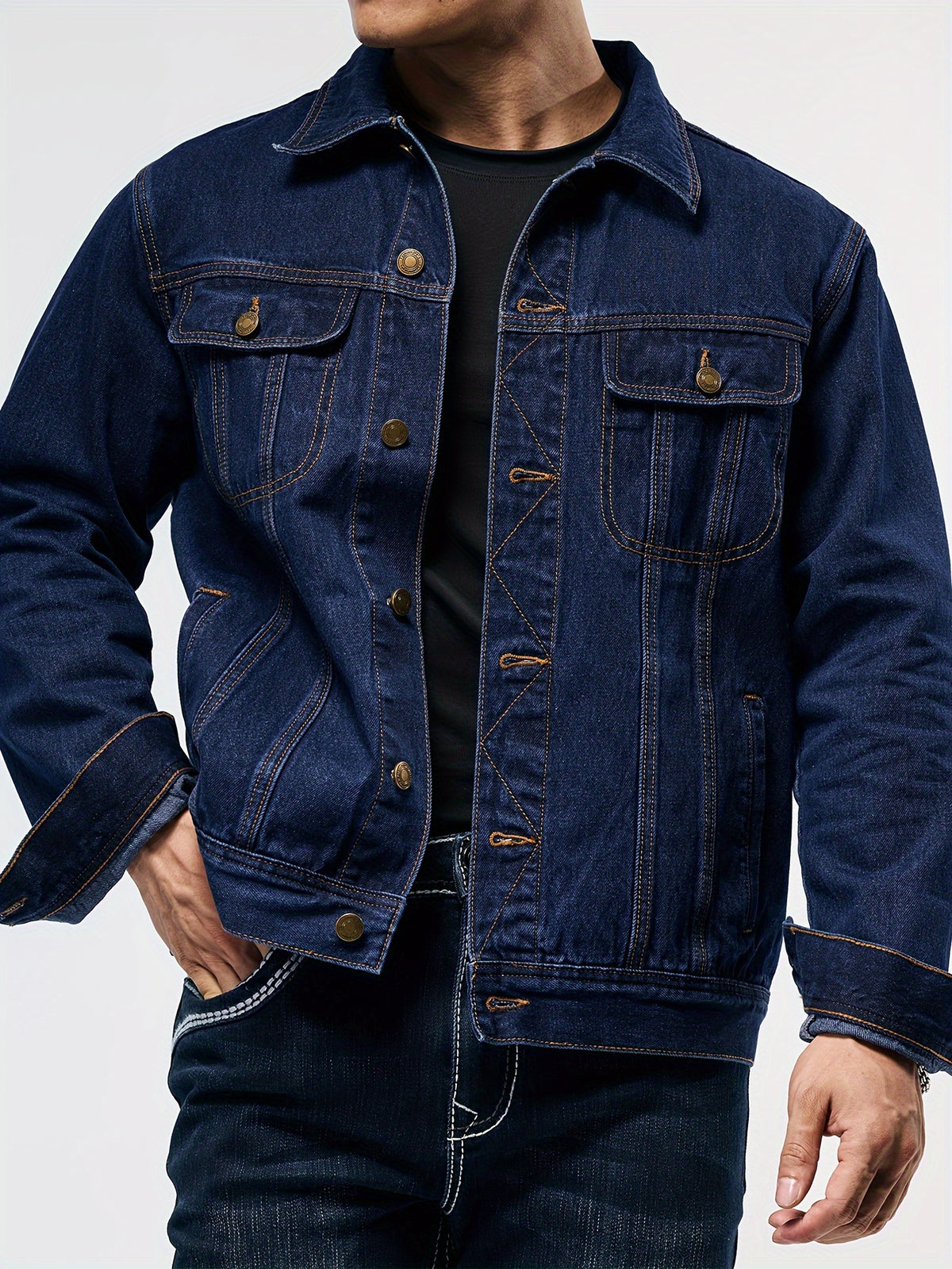 DENIM TRUCKER JACKET FOR MEN