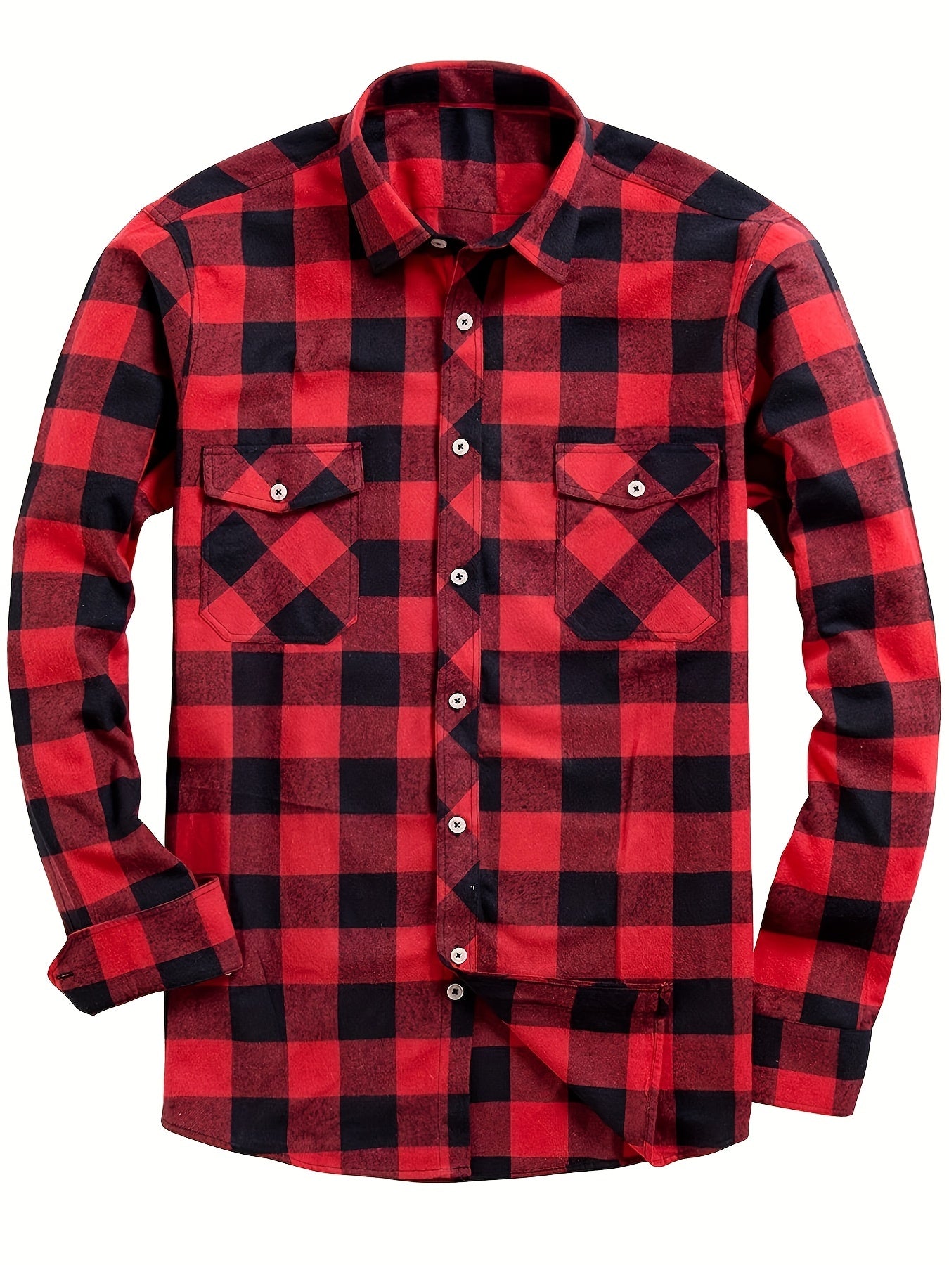 PLAID FLANNEL SHIRT FOR MEN