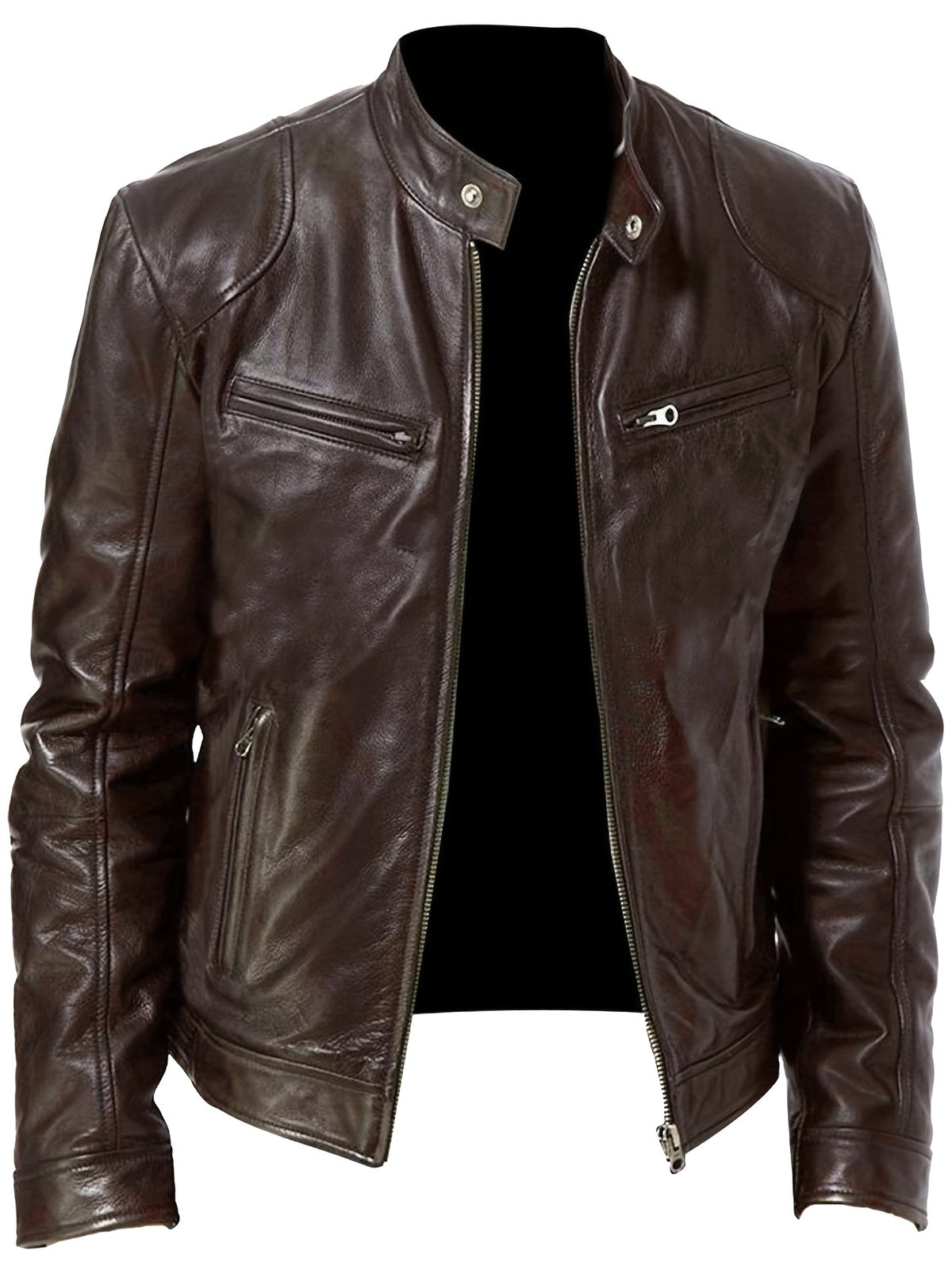 ZIP MOTORCYCLE JACKET FOR MEN