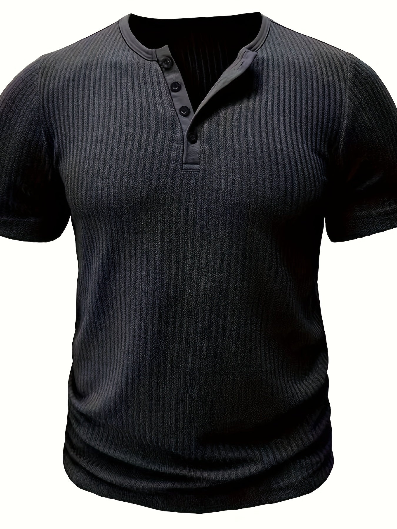 TEXTURED CREW NECK SHIRT FOR MEN