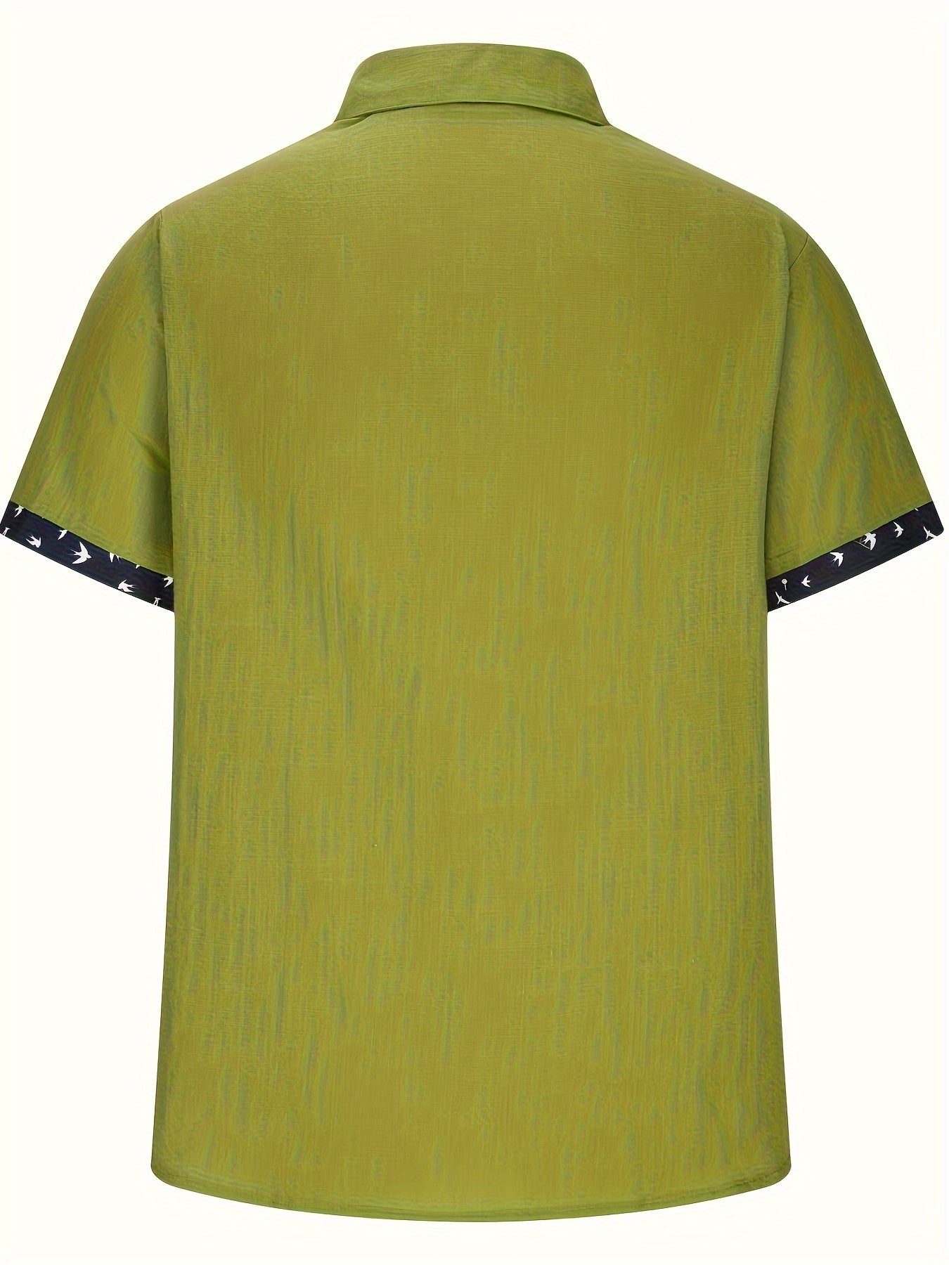 LINEN BLEND LAPEL SHIRT FOR MEN