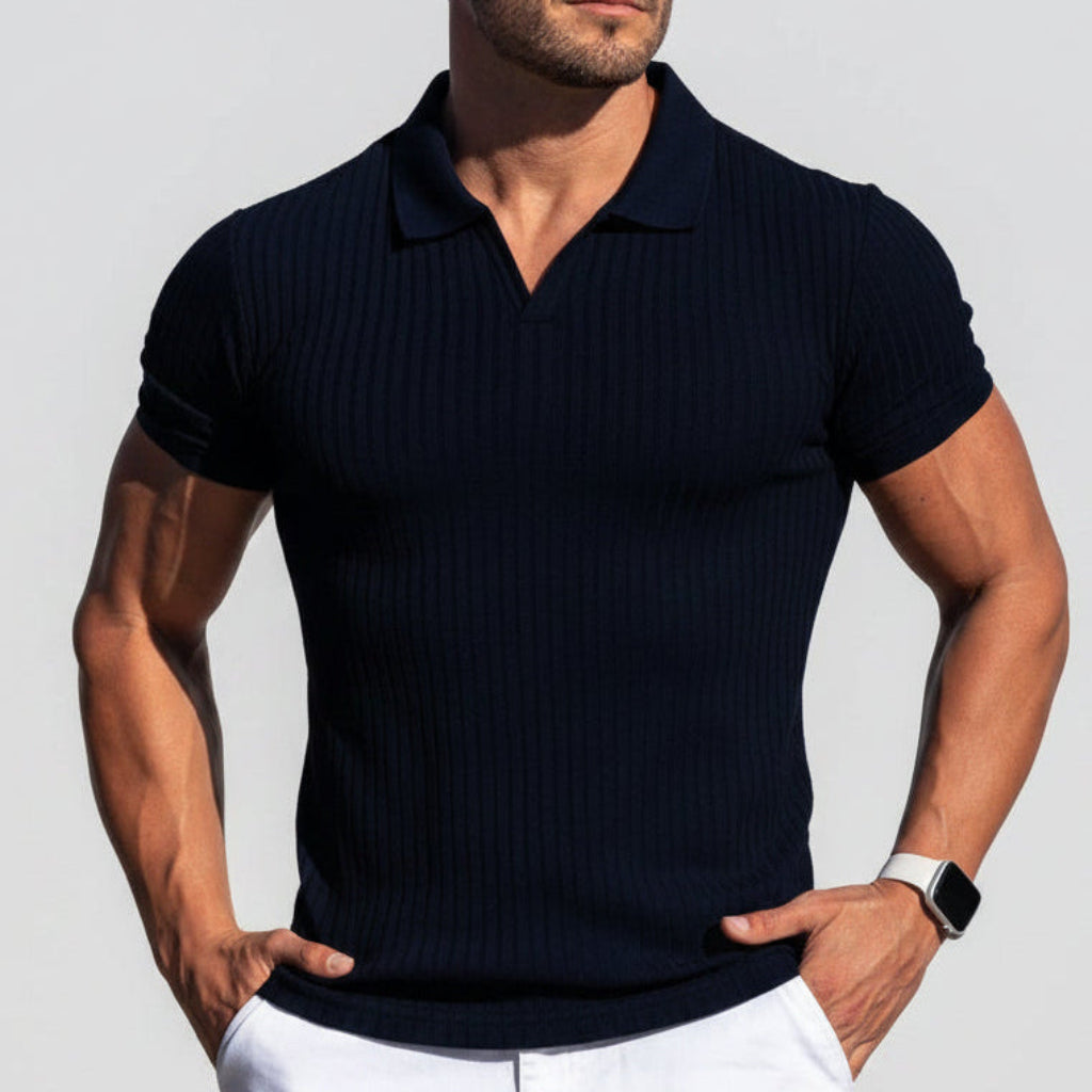 STRUCTURED POLO SHIRT FOR MEN