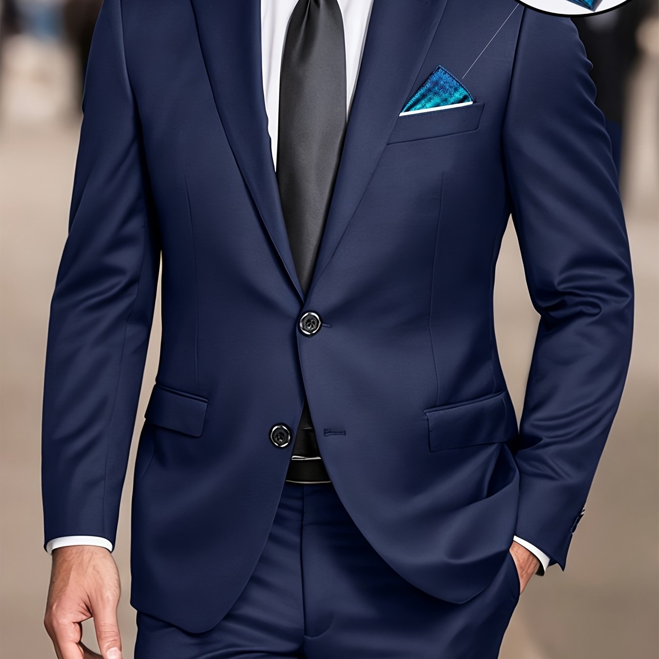 LAPEL WORK SUIT FOR MEN