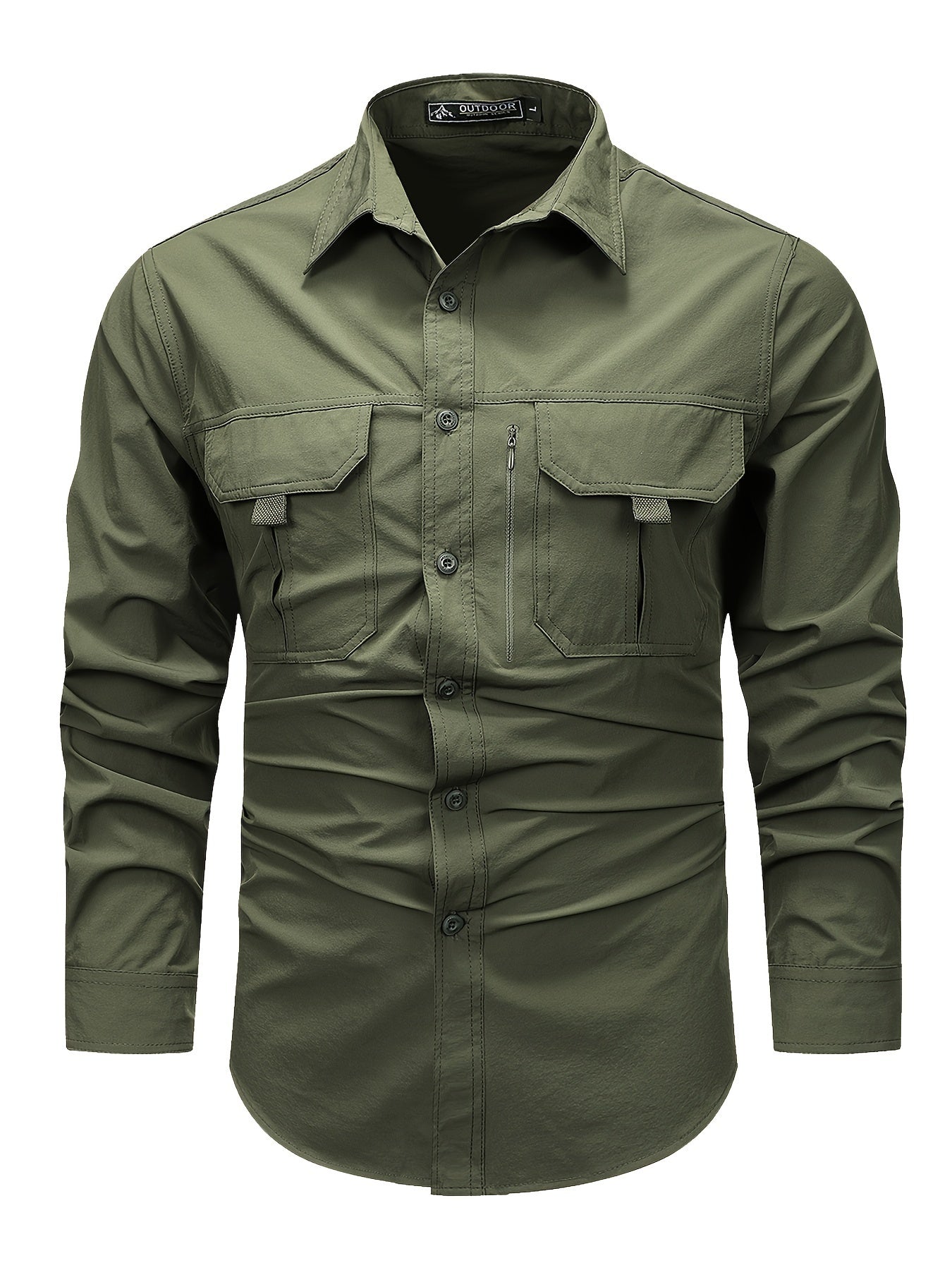 LONG SLEEVE CARGO SHIRT FOR MEN