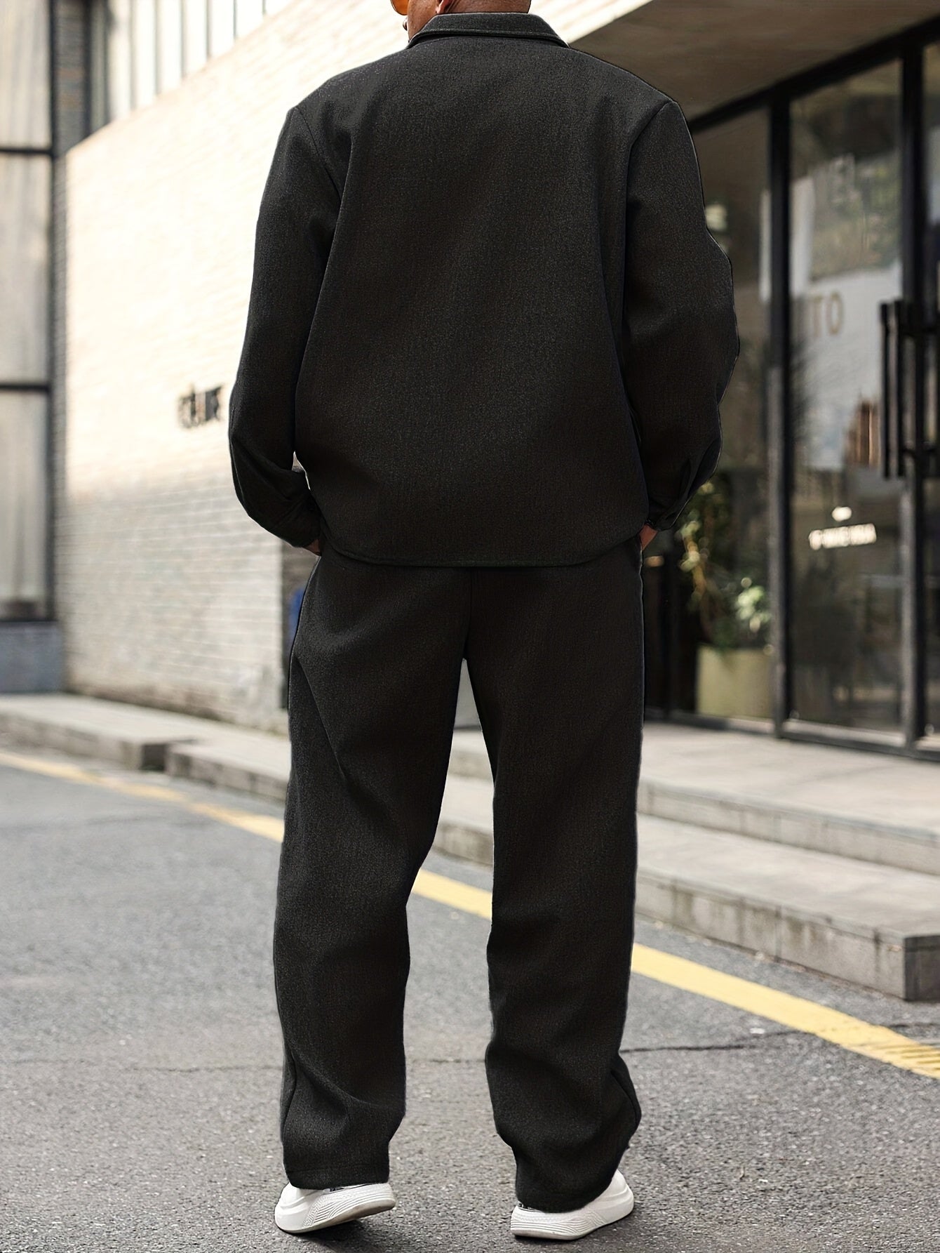 ZIPPER TWO-PIECE SET FOR MEN