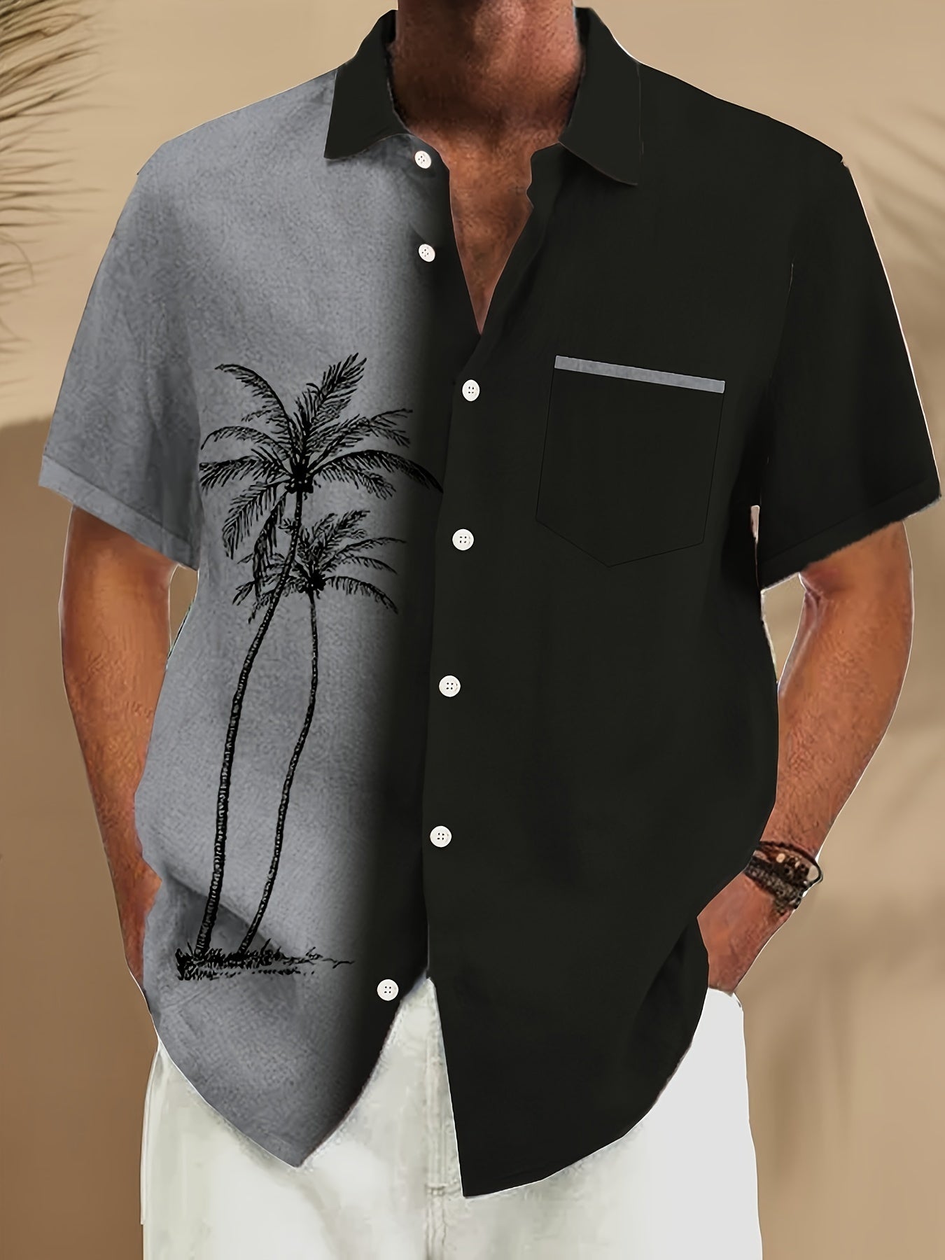 GRADIENT PRINT SHIRT FOR MEN