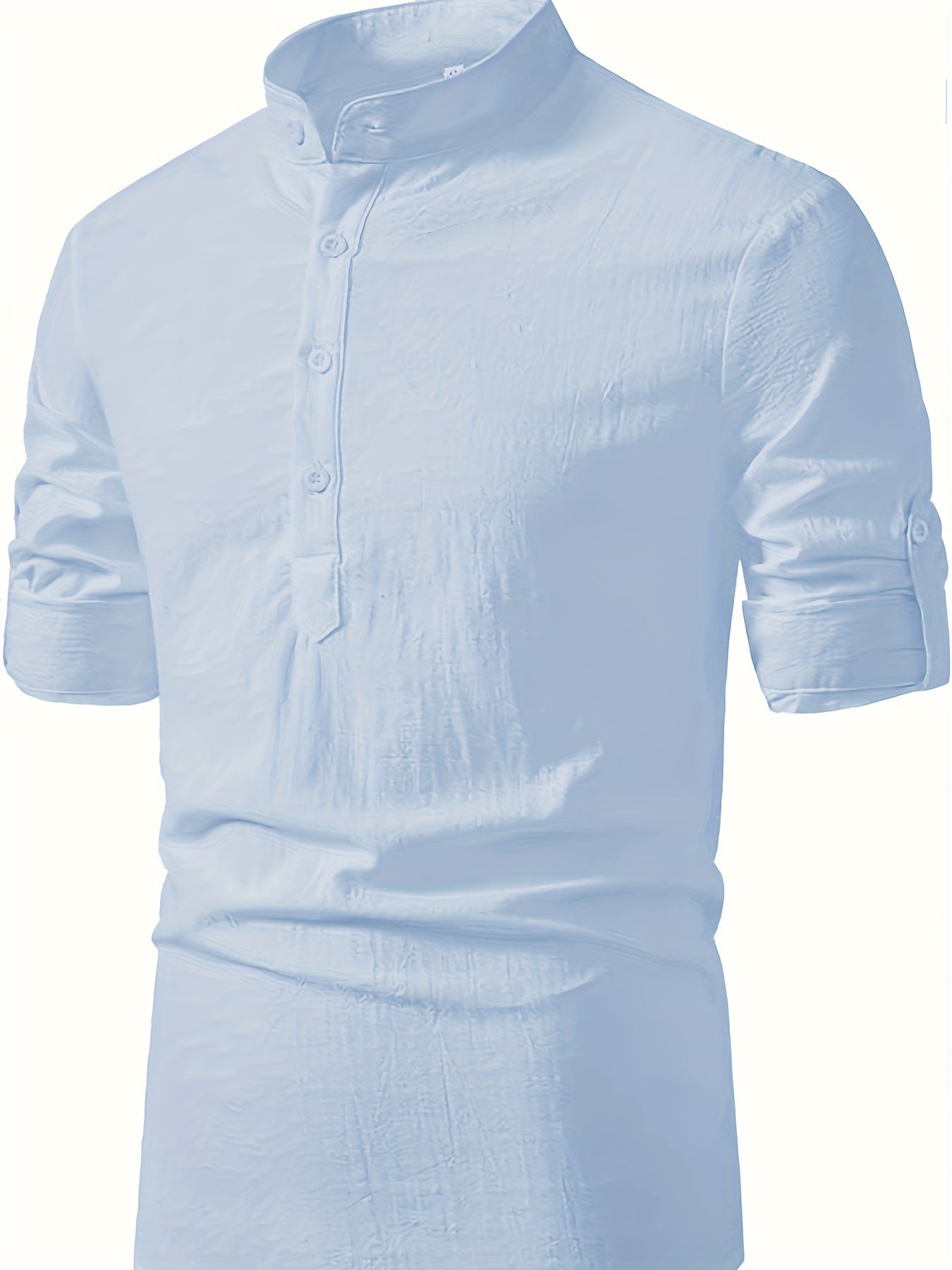 STAND COLLAR SHIRT FOR MEN