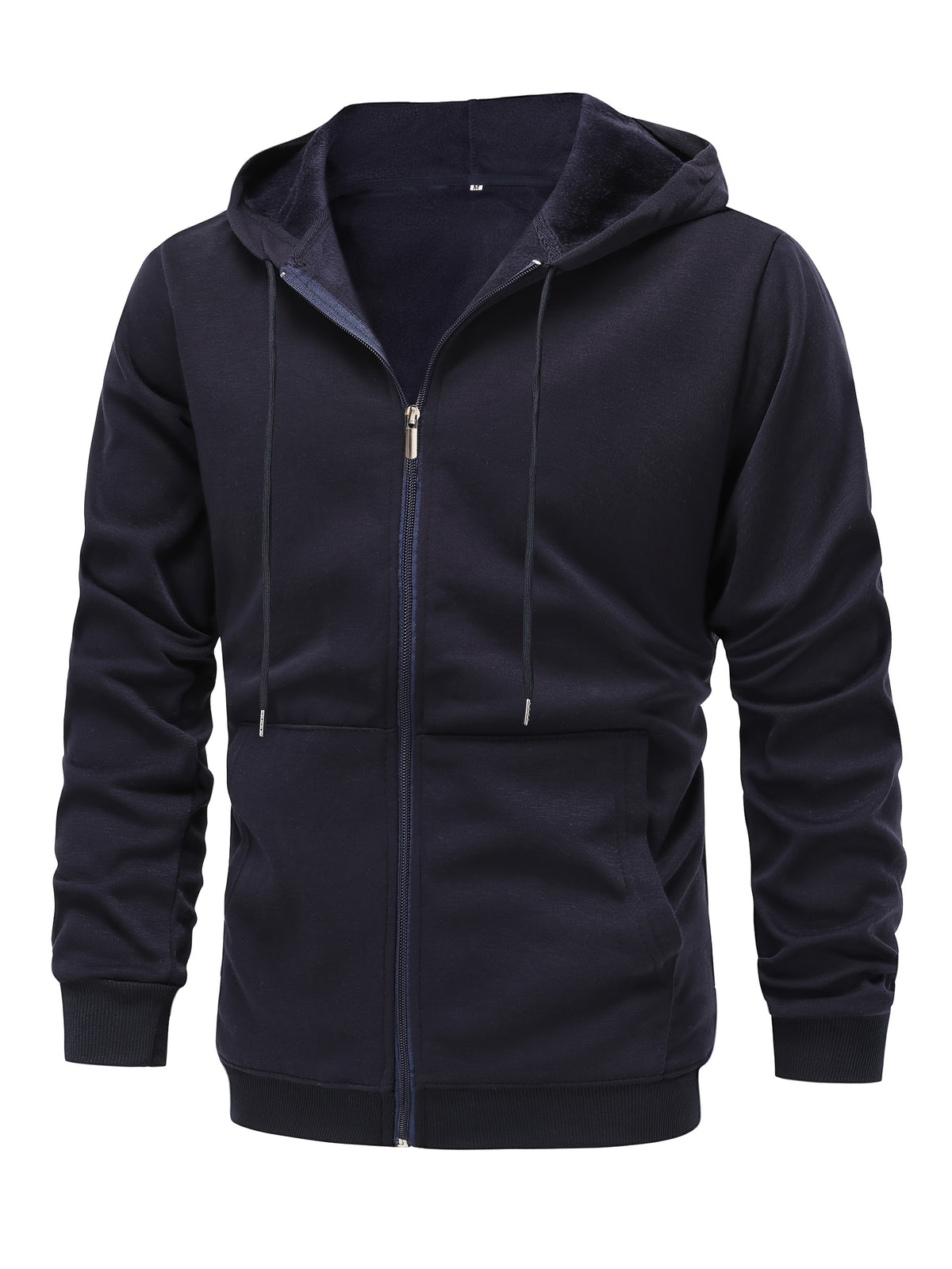 SOLID ZIP UP HOODIE FOR MEN