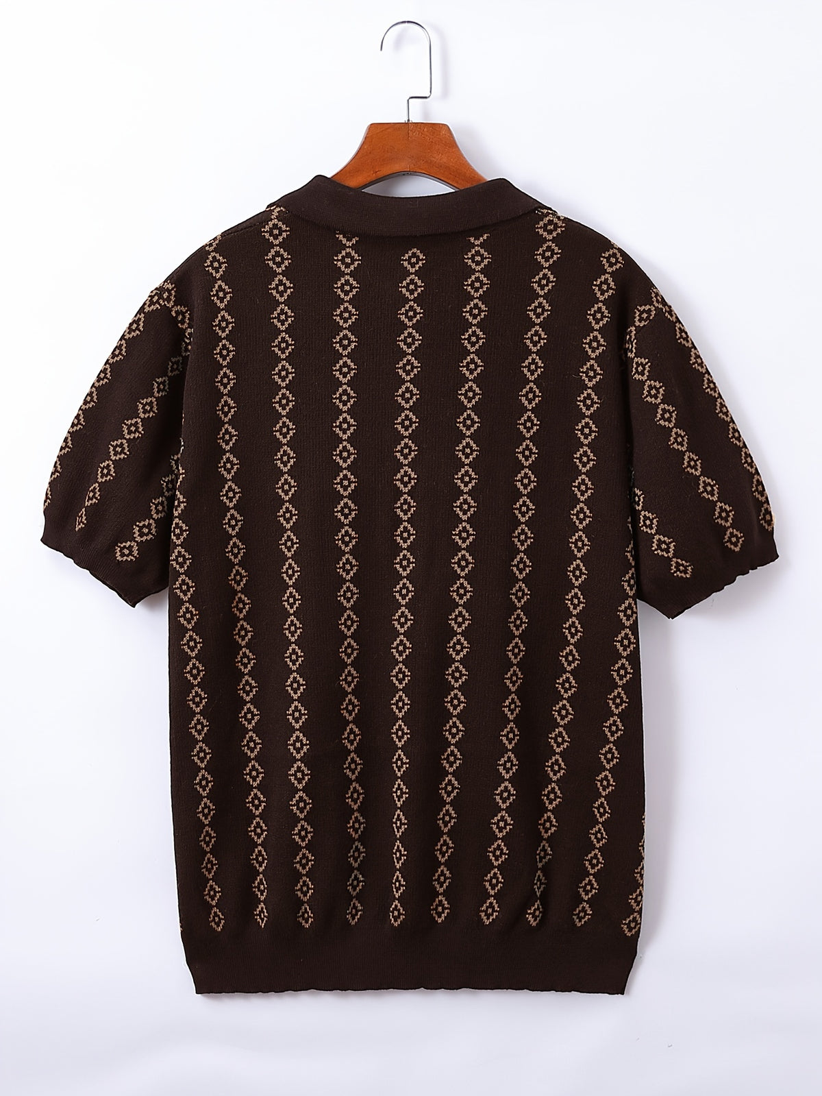 GEOMETRIC KNIT SHIRT FOR MEN
