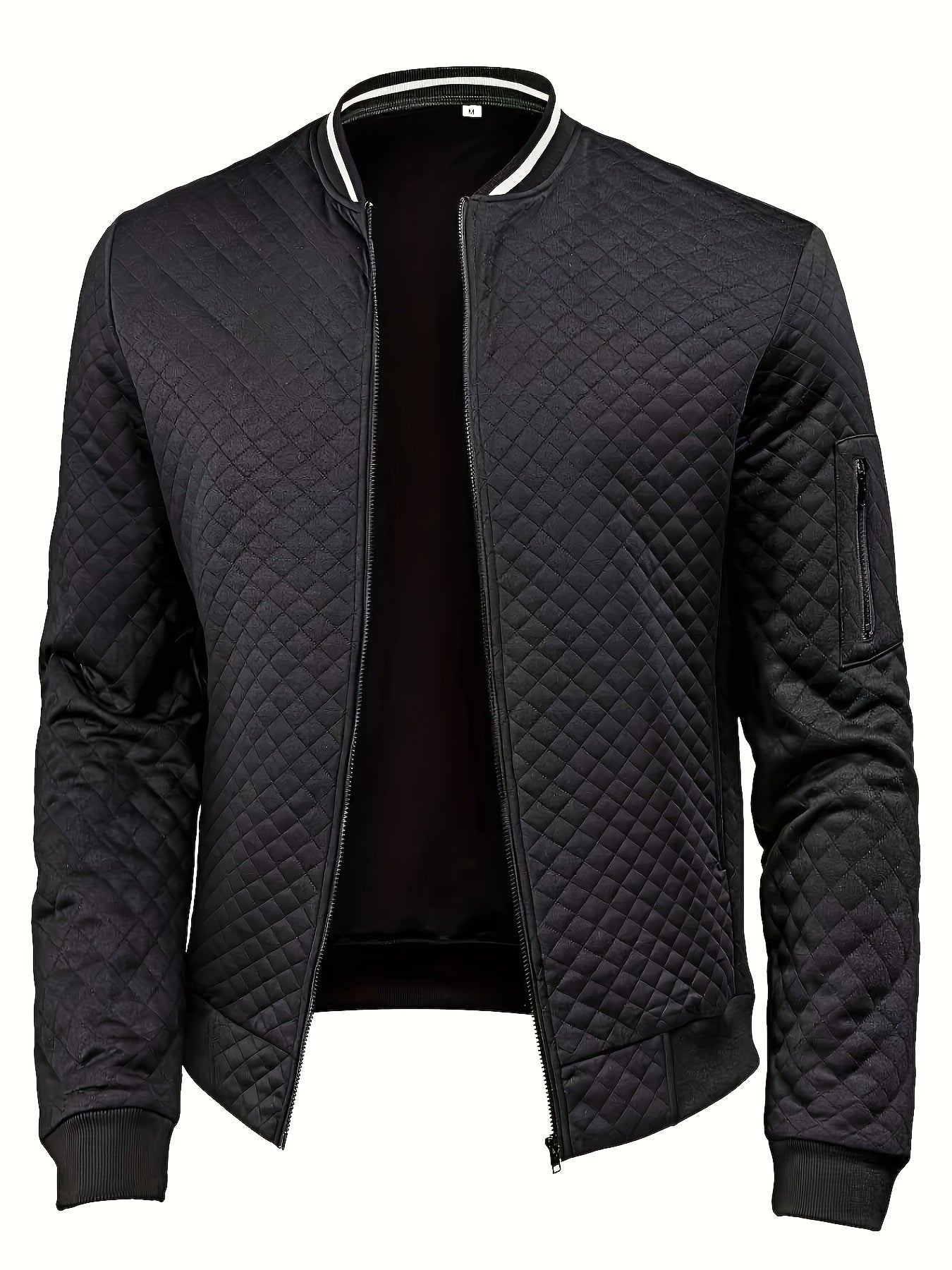 CHECKERED ZIPPER JACKET FOR MEN