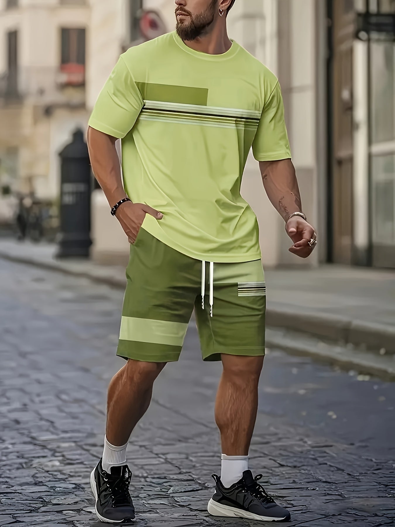 PRINTED OUTFIT SET FOR MEN