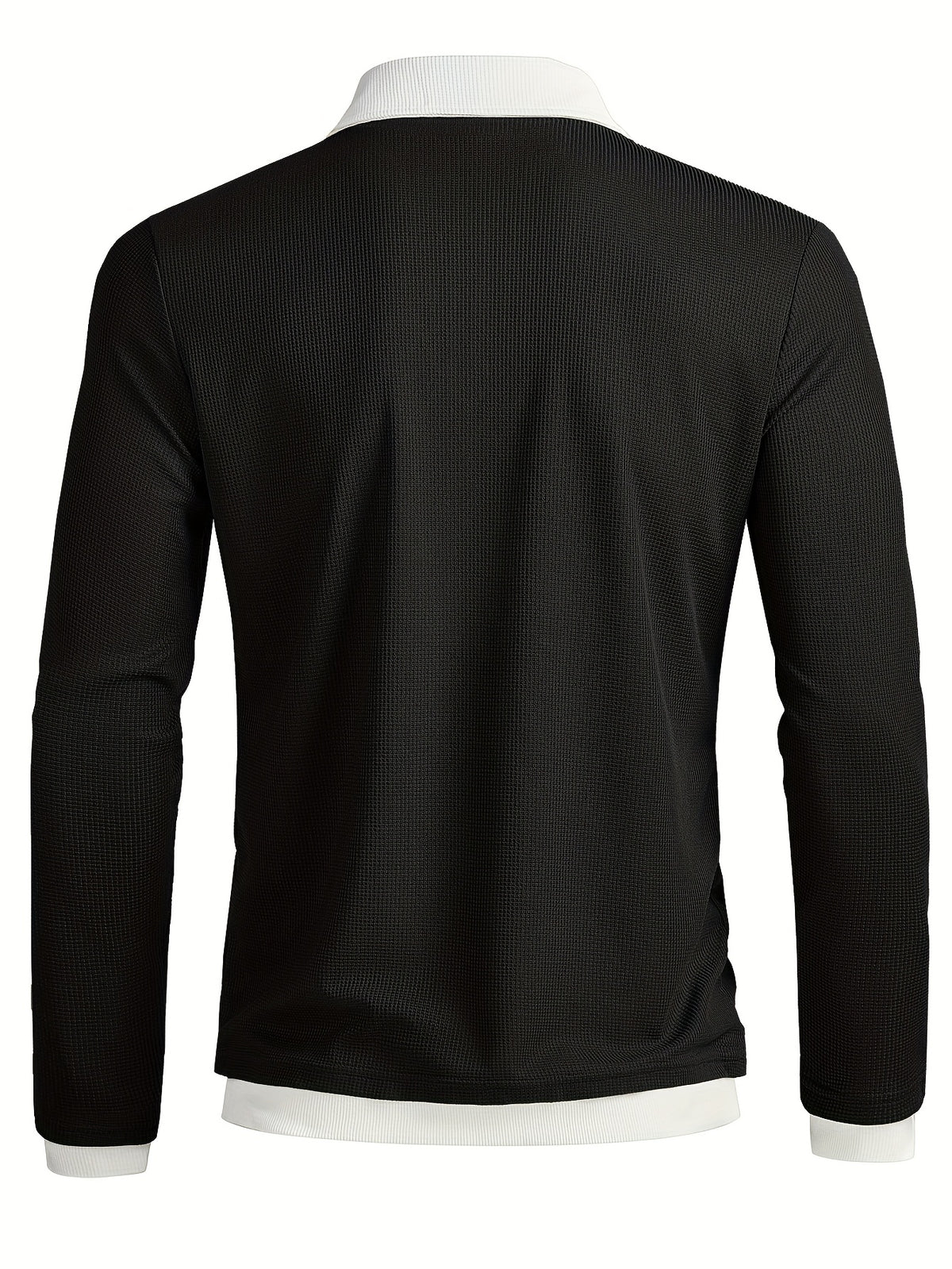 TEXTURED COLOURBLOCK POLO FOR MEN