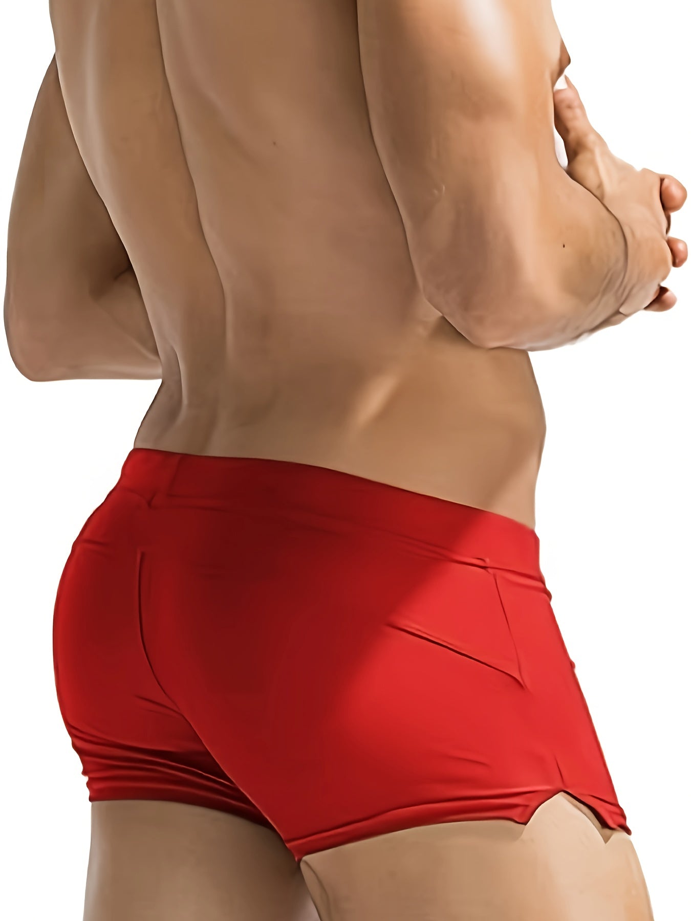SOLID SWIM SHORTS FOR MEN