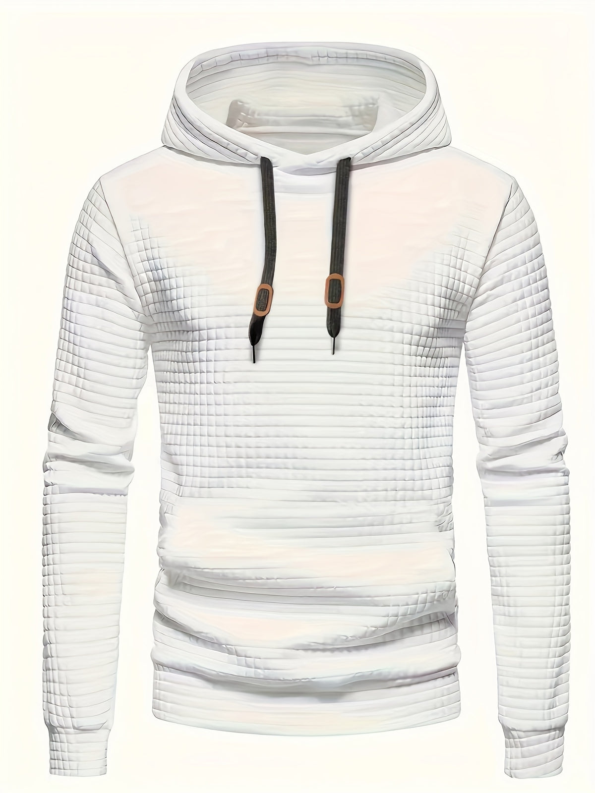 CHECKERED HOODED SWEATSHIRT FOR MEN