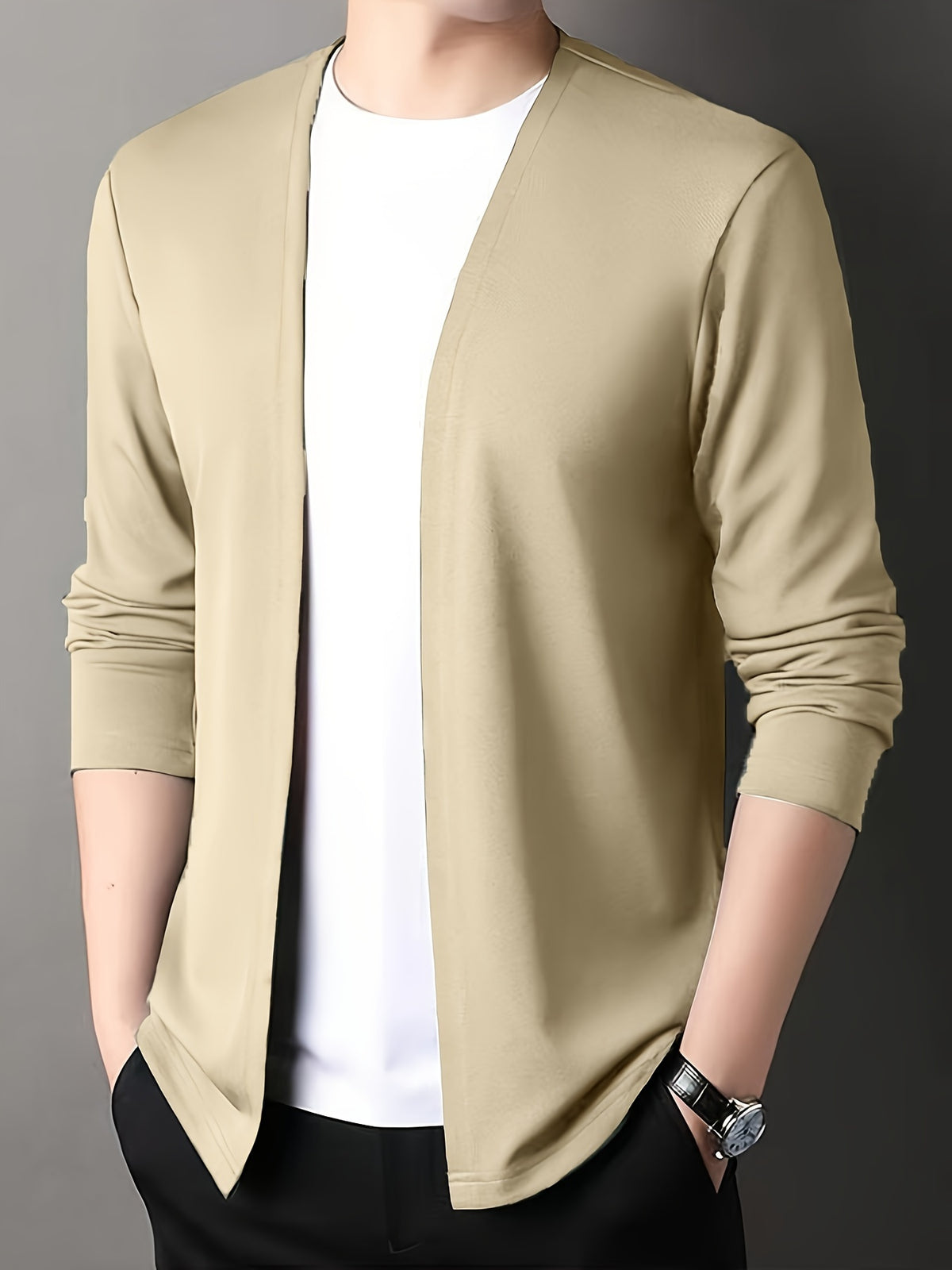 SLIM KNIT CARDIGAN FOR MEN
