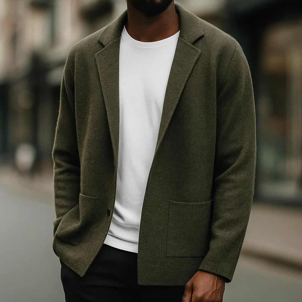 WENTWORTH LONDON | REFINED KNITTED CARDIGAN FOR MEN