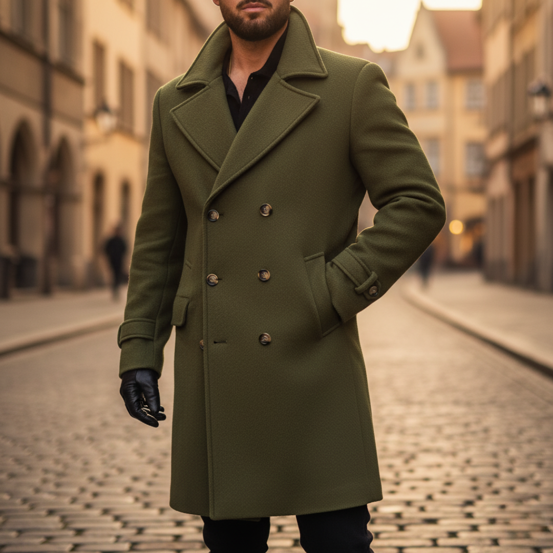 WENTWORTH LONDON | CLASSIC WOOL COAT FOR MEN