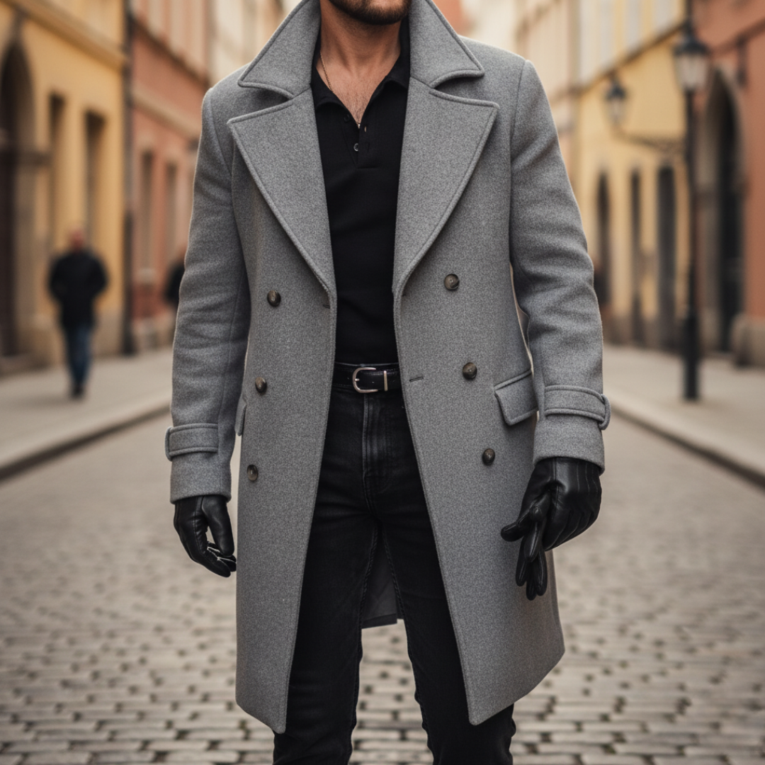 WENTWORTH LONDON | CLASSIC WOOL COAT FOR MEN