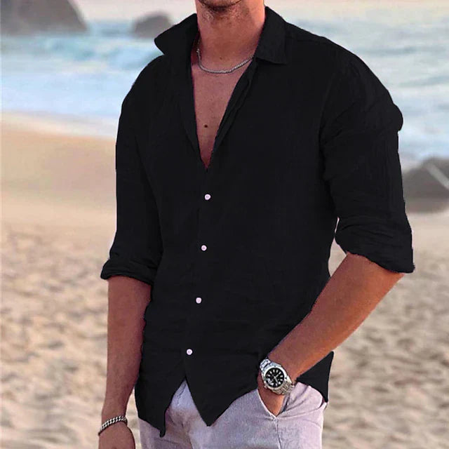 COTTON LINEN SHIRT FOR MEN