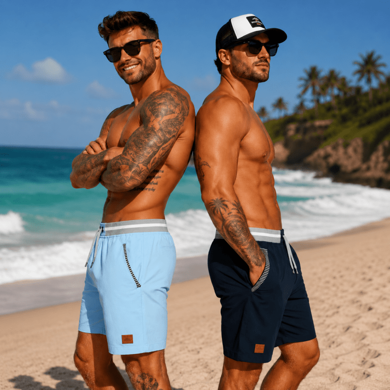 DRAWSTRING CHINO SHORTS FOR MEN