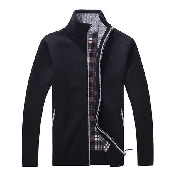 ZIP KNIT SWEATER FOR MEN