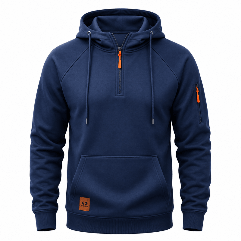 QUARTER ZIP HOODIE FOR MEN