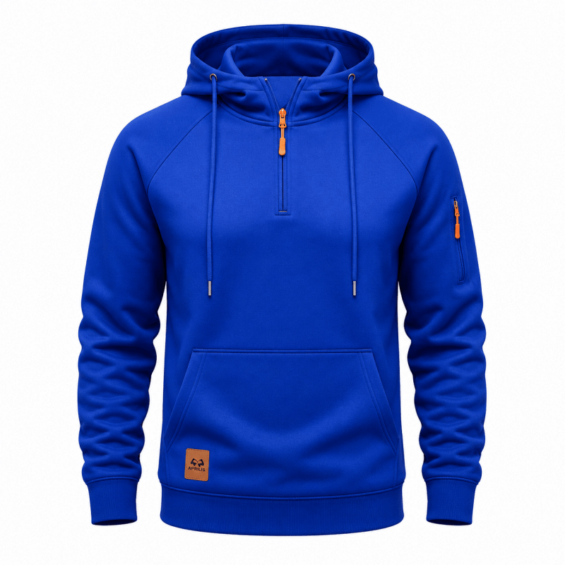 QUARTER ZIP HOODIE FOR MEN