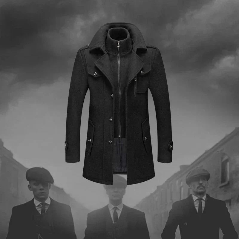 LONG BUTTON WINTER JACKET FOR MEN