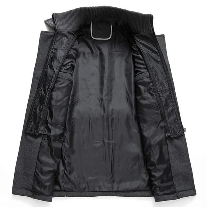 LONG BUTTON WINTER JACKET FOR MEN