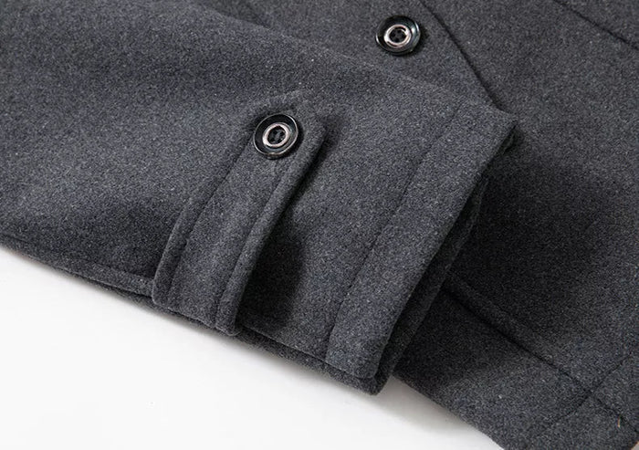 LONG BUTTON WINTER JACKET FOR MEN