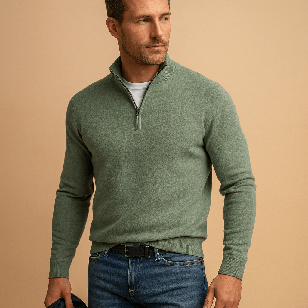 HALF ZIP SWEATER FOR MEN