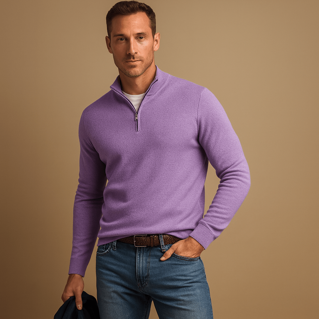 HALF ZIP SWEATER FOR MEN