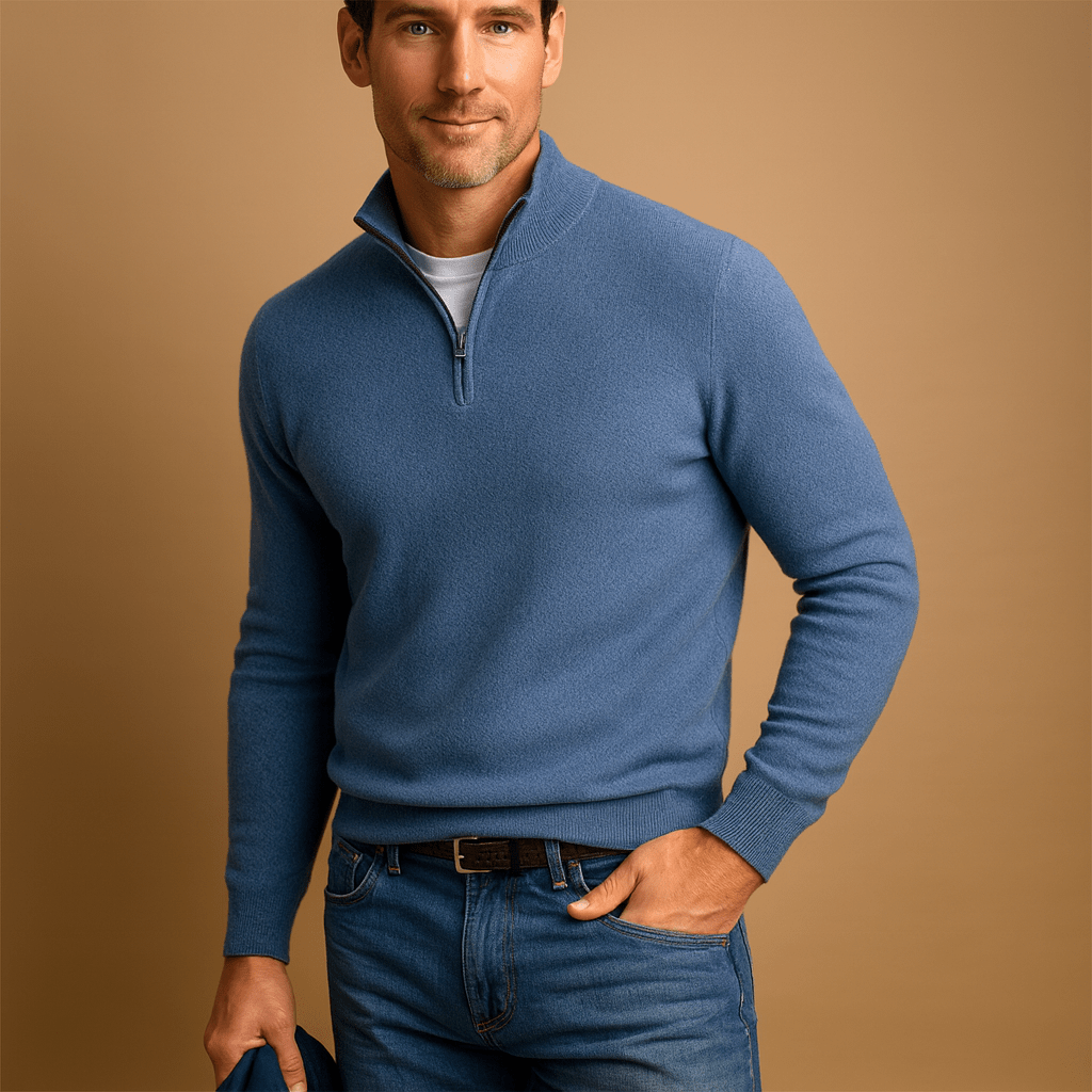 HALF ZIP SWEATER FOR MEN