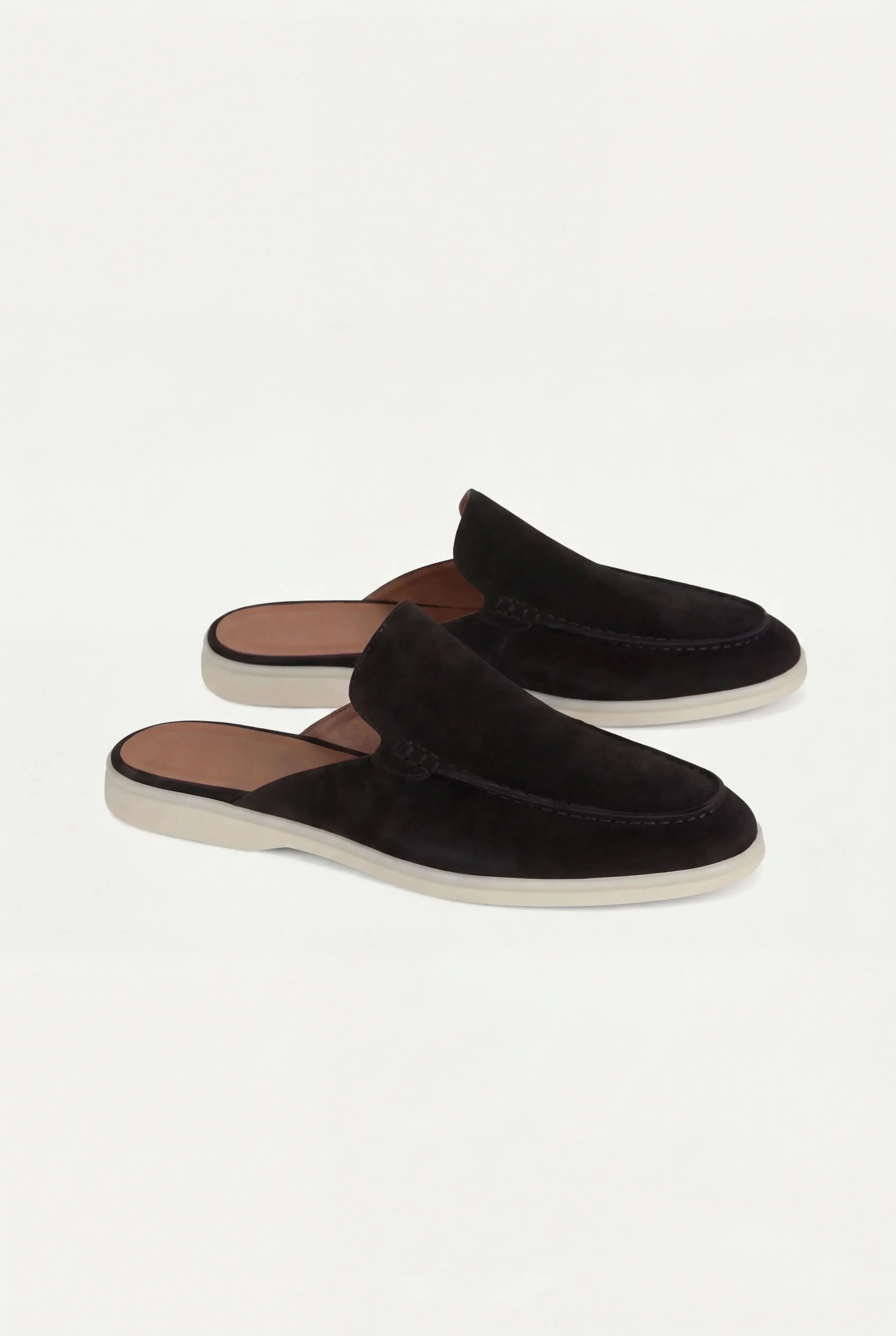 CALFSKIN SUEDE MULES FOR MEN