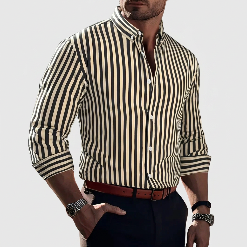 VERTICAL STRIPED SHIRT FOR MEN