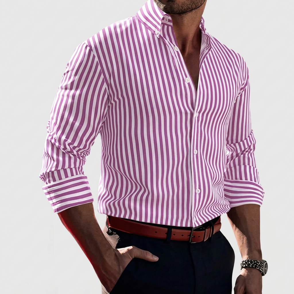 VERTICAL STRIPED SHIRT FOR MEN